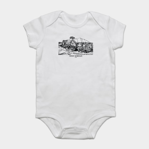 West Jordan - Utah Baby Bodysuit by Lakeric